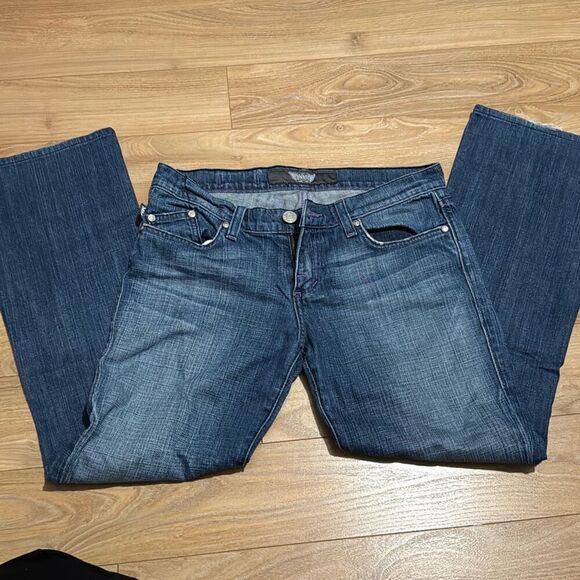Rock & Republic Jeans Size 29 with purple studs on back and purple stitch lining - Picture 1 of 7